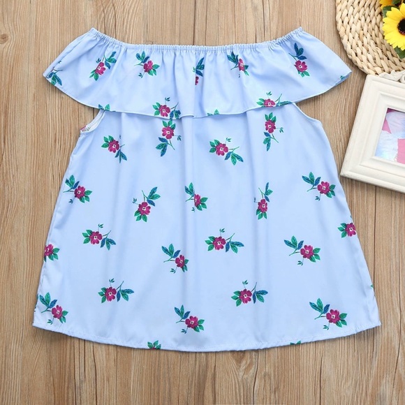 NEW Mommy and Me Blue Floral Top - Picture 2 of 8